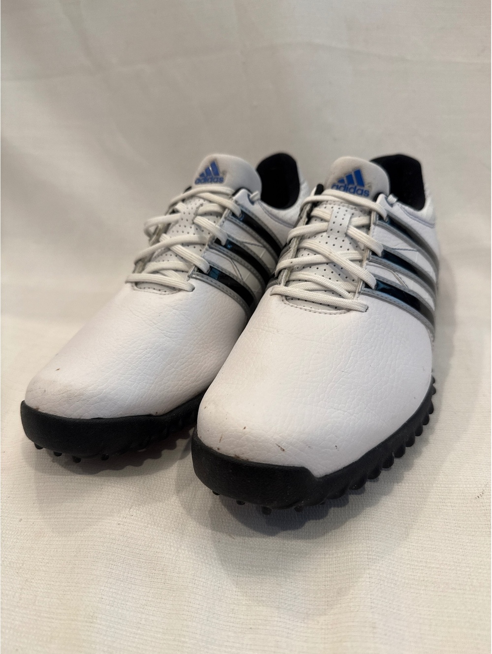 Adidas Men's Golf Shoes White Black Size 8.5